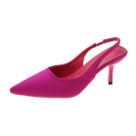 Spyruokliniai smailūs stileto batai vidutinio kulno Atgal Tu&scaron;ti sandalai Auk&scaron;takulniai batai Žali moteri&scaron;ki batai 40 rožinė