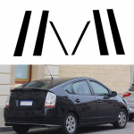 Blizgūs pianino juodi automobilio statramsčiai, durų langų apdailos dangteliai, tinkami Toyota Prius 2004-2009 automobilių modeliavimo priedams