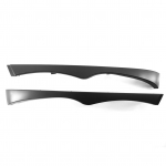 Priekinių žibintų apdailos komplektas priekinė apatinė kairė ir de&scaron;inė, 2 vnt BMW E46 2002-2005 OEM keitimas juoda