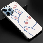 Cartoon Cute Bear telefono dėklas, skirtas iPhone 14 13 11 12 Pro Max Mini Xs Xr X 7 8 6s Plus Se 2022 grūdinto stiklo apsauginis apvalkalas For iPhone 13Pro Max