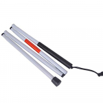 Sagit aklųjų vaik&scaron;čiojimo lazda 4 sekcijų sulankstoma aliuminio lazda, 124 cm ilgio One Size balta