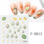 Manikiūro dekoro slankikliai Reljefas Graviruotas 5D reljefinis gėlių vy&scaron;nių nagų lipdukai Nagų dailės lipduko lipdukas