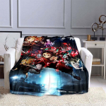 Anime demonų žudiko antklodė, itin mink&scaron;ta, &scaron;ilta antklodės užvalkalas, flanelinė mesti antklodė, i&scaron;kylų ​​antklodė, antklodės lovoms, i&scaron;kylų ​​antklodė 130x150cm