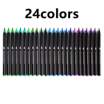 Akvarelės teptukų rinkinys 24/48 spalvų Vandeniniai pie&scaron;imo žymekliai Teptukai Vandeniniai dažai Dovanos 24colors