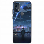 TCL 20B 6159K dėklo dangtelis juodas buferis silikoninis mink&scaron;tas telefono dėklas TCL 20B silicio coque skirtas TCL20B 20 B TPU Para Capa For TCL 20B 6159K