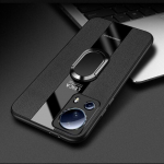 Dėklas, skirtas Xiaomi 13 Lite magnetinio žiedo laikikliui plexiglass PU odiniai telefono dėklai, skirti Xiaomi Mi 13 Pro 13 ypač mink&scaron;tam dangčiui For Xiaomi 13