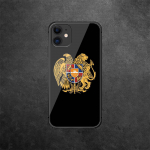 Armėnijos vėliavos spalvos grūdinto stiklo telefono dėklas, skirtas iPhone Samsung Galaxy OnePlus Oppo Xiaomi Redmi Note SA 7 8 9 10 11 12 13 14 20 21 22 53 Pro Ultra iPhone 6 or 6S