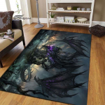 Tamsus drakonas Kilimėliai Mada 3D spausdinimas Fantasy Dragon Svetainė Miegamasis Didelis plotas mink&scaron;tas kilimas Namai Vaikų kambario grindų kilimėlis 200cm x 160cm