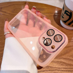 Prabangus mink&scaron;tas silikoninis smūgiams atsparus buferio dėklas, skirtas iPhone 14 Plus 13 12 11 Pro Max skaidrus fotoaparato apsauginis stiklo dangtelis Funda For iPhone 14 rožinė