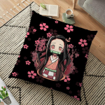 Demon Slayer pagalvės užvalkalas Kimetsu No Yaiba Decor animacinis pagalvės užvalkalas Kamado Tanjirou poliesterio pagalvės užvalkalas sofai namams 45cm 2