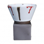 200 ml neapdorotos keramikos piltuvėlio kavos puodelis su kar&scaron;čiui atspariu pagrindu rankų darbo japoni&scaron;ko stiliaus Latte kapučino arbata Espreso kūginis puodelis Gimtadienio dovana 200ML