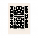 Abstraktus: Bauhaus Ausstellung Plakatas &Scaron;iuolaikinė geometrija &Scaron;iaurės &scaron;alių siena Menas Drobės Tapyba Spaudiniai 21cm&times;30cm NoFrame