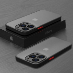 Akrilo smūgiams atsparus &scaron;arvų matinis dėklas, skirtas iPhone 15 14 13 12 11 Pro Max 13 Mini XR X XS 7 8 Plus silikoninis buferis skaidrus kietas dangtelis For iPhone 15 Pro rožinė