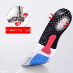 NR.8 Orthotic Arch Support sportinių batų pagalvėlė Mink&scaron;tas bėgimo įdėklas Nupjaunamas silikoninis vidpadis batams vyrams Moterų pagalvėlė Memory Foam vidpadis EU35-39 juoda