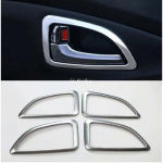 Vidinės durelių rankenos dubens rėmo dangtelio apdaila 4vnt. Skirta Hyundai Tucson ix35 2010 2011 2012 2013 m.