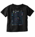 Unisex mar&scaron;kinėliai Tees Ts Pac Man vaizdo žaidimų ekranas RubikS Cube