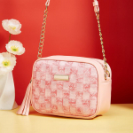 Yogodlns Shell Krep&scaron;ys Stilingas Plaid dizaino Pečių krep&scaron;ys Pra&scaron;matnus Crossbody ki&scaron;enė moterims Vintage Tassel Messenger Bag Mažos rankinės 20x7x15cm kava