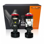 Y7 50W Canbus H4 LED projektorius mini objektyvas H4 dvi diodų &scaron;viesos diodų lę&scaron;iai automobiliams lemputė auk&scaron;tųjų/artimųjų &scaron;viesų LHD RHD priekinis žibintas 12V turbo ventiliatorius priekinis žibintas Y7