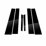 6 vnt. automobilio statramsčio stulpeliai, durų langų apdailos dangtelių lipdukai, skirti Kia Forte/K3/Cerato 2014 2015 2016 2017 2018 BC Kolonos stilius