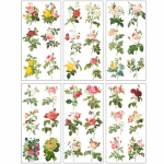 1 rinkinys romanti&scaron;kų vy&scaron;nių žiedų lipdukų, skirtų &bdquo;Scrapbooking&ldquo; &ndash; meniniams amatams, užra&scaron;ams Vaikams, merginoms &bdquo;pasidaryk pats&ldquo; kelionių žurnalo abėcėlės kortelės flower