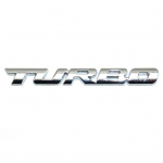 TURBO raidžių metalo lipdukų lipdukas automobilio ženklelio lipdukas Auto emblemos stiliaus dekoras sidabras