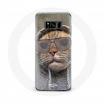 Coque pour Samsung Galaxy S8 Plus Chat avec une capuche photo drole Animaux