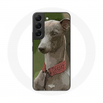 Coque pour Samsung Galaxy S21 FE L&eacute;vrier greyhound Gris