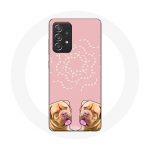 Coque pour Samsung Galaxy A52 Dogue de Bordeaux sym&eacute;trique photo
