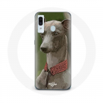 Coque pour samsung galaxy A40 L&eacute;vrier greyhound Gris
