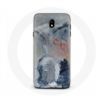 Coque pour Samsung Galaxy S5 Fond de texture abstraite gris