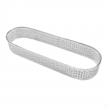 Half-cooked Cheese Cake Rings Oval Perforated Baking Tool Easy to Clean Mousse Mold Stainless Steel 9.5cm Oval