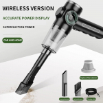 Originalus 5 in 1 belaidis dulkių siurblys automobilinis ne&scaron;iojamas robotas mini rankinis dulkių siurblys, skirtas automobiliniam buitiniam prietaisui 1 Pcs Filter juoda