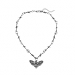 Moteri&scaron;kas vėrinys Kandžio skeletas Pakabukas Dyglys Hip Hop Tu&scaron;čiaviduris Gotikinis Nerūdijantis Plienas Reguliuojamo Ilgio Atsparus Dėvėjimuisi Poliruotas Kaklo Papuo&scaron;alas Juvelyrika sidabras