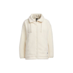Adidas Lounge vilnos striukė moterims Vir&scaron;utinis drabužis Wonder-White IP7059 S beige