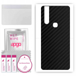 apgo Protective Skin Sticker for the back compatible with vivo V15 Pro, Wrap Film, Foil, Vinyl - Pattern Carbon Black