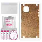 apgo Apsauginis odos lipdukas nugarai ir &scaron;onams, suderinamas su Apple iPhone 11 Pro Max, pilna apvyniojama plėvele, folija, vinilu &ndash; rūdžių vario ra&scaron;tas