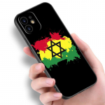 Maroko vėliavos herbo dėklas, skirtas Apple iPhone iPhone 14 13 12 Mini 11 Pro Max 7 8 XR X XS 7 8 Plus SE 2020 2022 juodas dangtelis iPhone 14
