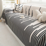 &bdquo;High Sense&ldquo; sofos užvalkalas &bdquo;Nordic Stripes&ldquo; sofos rank&scaron;luostis, sofos užvalkalas, neslystantis dulkėms atsparus audinys 180*90cm
