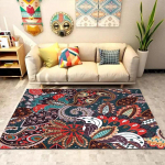 Maroko etninio stiliaus kilimas Svetainė Kavos staliuko kilimas Didelio ploto Miegamojo Retro Bohemijos Pogrindinis Kilimėlis Grindų Kilimėlis 120x160cm