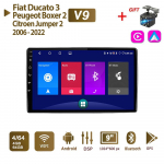 Android automobilinis radijas, skirtas Fiat Ducato 3 Peugeot Boxer 2 Citroen Jumper 2 2006&ndash;2022 2 Din Multimedia Carplay Navigation GPS WIFI Head Unit 4+64GB 4+64GB