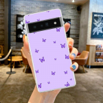 &bdquo;Infinity on Purple&ldquo;, skirta &bdquo;Google Pixel&ldquo; 8 7 6 Pro 6A 5 4 5A 4A 3A XL 5G telefono dėklas, silikonas, atsparus smūgiams, mink&scaron;tas permatomas dangtelis Pixel 5A