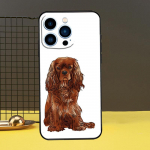 Cavalier King Charles Spaniel telefono dėklas, skirtas iPhone 15 14 13 12 11 Pro Max X XR XS Max 7 8 Plus 12 13 Mini galinis dangtelis iPhone 12 mini