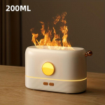 Ne&scaron;iojamas Cool Mist USB LED 3D keičia spalvas ugnies liepsnos aromato eterinių aliejų difuzorius mini h2o oro drėkintuvas balta