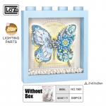 &bdquo;Loz Butterfly&ldquo; statybinio bloko nuotraukų rėmelių surinkimas Romanti&scaron;kas ir kūrybi&scaron;kas fantazijos dekoravimas mergaitei Valentino dienos dovana BE DĖŽĖS