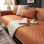 Atsparus vandeniui sofos užvalkalas rank&scaron;luostis augintiniui &scaron;uniui katei vaikams kilimėlis &scaron;lapimo padėkliukas apsauga neslystantis sofos užvalkalai svetainei 45cm pillowcase 1pcs oranžinė