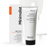 Minimalistinis lengvas skystas apsauginis kremas nuo saulės SPF 50 PA++++ | Klini&scaron;kai i&scaron;bandytas JAV (In-Vivo) | Nepalieka baltų žymių | Plataus spektro | Lengvas, Vanduo | 50ml