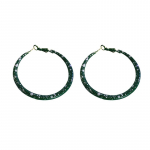 Mada Žali auskarai Geometriniai tu&scaron;čiaviduriai apskritimai Kvadratiniai auskarai Metaliniai kabantys auskarai Moteri&scaron;ki papuo&scaron;alai