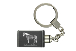Haflinger Fohlen - Crystal pendant with photo of a horse, illuminated pendant, unique gift by Art-Dog brand