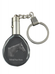Retired Race Horse - pendant with a picture of a horse, crystal key ring in a gift box, unique gift by Art-Dog brand