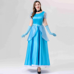 Gražuolė princesė Suknelė Rožinė Mėlyna Cosplay Kostiumas Ilgos Suknelės Pasipuo&scaron;ti Drabužiai Spektaklis Gimtadienis Helovino kalėdinė suknelė suaugusioms moterims- 2XL